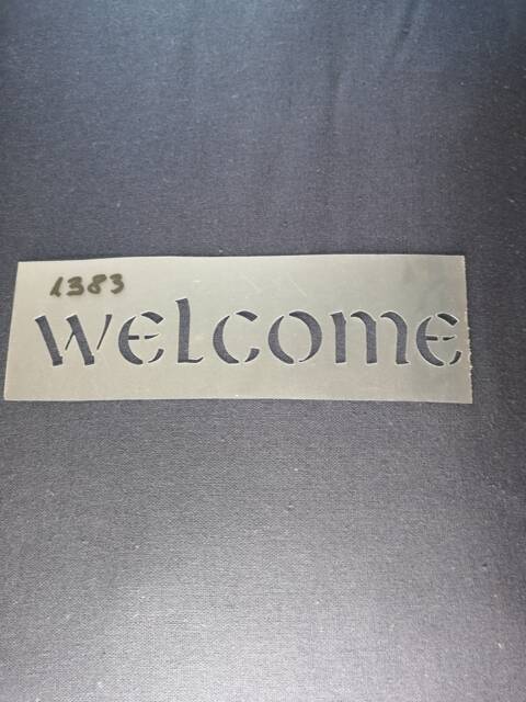 Welcome Sign Stencil, Flexible, Reusable, 125Micron, Wall Decor, Home Decor, Furniture Painting, Card Making, Craft Stencil From Bitofeverythingbyb