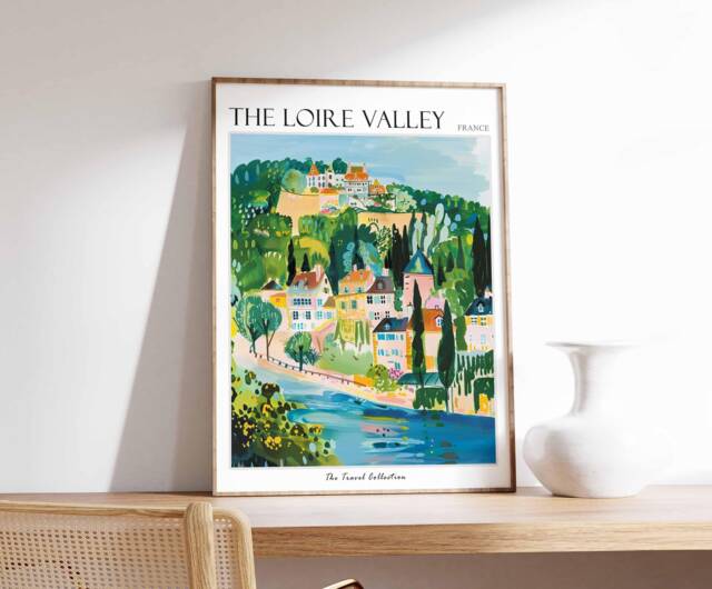 Loire Valley France Travel Poster French Chateau Wall Art - image 1