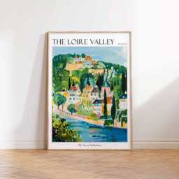Loire Valley France Travel Poster French Chateau Wall Art - thumbnail 3