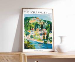 Loire Valley France Travel Poster French Chateau Wall Art - thumbnail 1