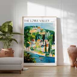 Loire Valley France Travel Poster French Chateau Wall Art - thumbnail 2