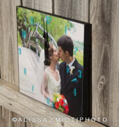 Custom Clock Created With Your Photograph - Desk Clock, Wall - Christmas Gift, Clock, Wood Photo Clock Valentine's Gift - thumbnail 2