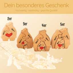 Bear Family, Family Puzzle, Gift, Gift For Mom, Dad, Housewarming Father's Day, Mother's Day - thumbnail 2