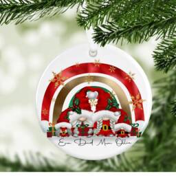 Gonk Gonks Christmas Personalised Kids Gift Present Keepsake Novelty Bauble Tree Xmas Couple Boyfriend Girlfriend Family - thumbnail 2