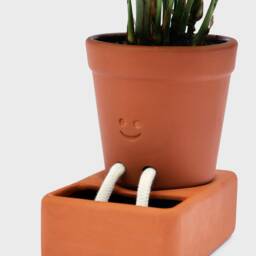 Self-Care Planter - Self Watering Plant Pot For Plants & Herbs Cute Pot With Face Automatic Plant Feeder To Keep Alive - thumbnail 3