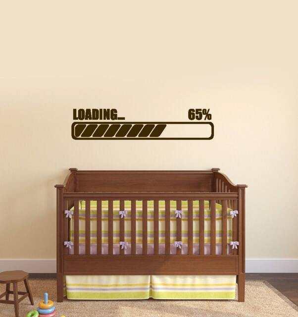 Wall Art Mural Gamer Loading Computer Notebook Laptop Gaming Decal - #1018D - image 1