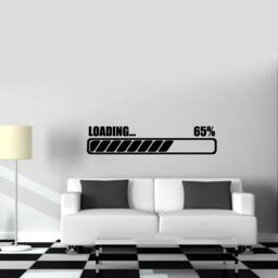 Wall Art Mural Gamer Loading Computer Notebook Laptop Gaming Decal - #1018D - thumbnail 3