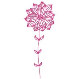 Wall Decal Dainty Flower, Flower Wall Sticker, Vinyl Stencil, Decor - thumbnail 2