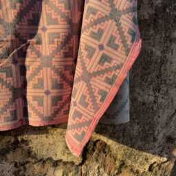 Ethnic Kantha Throw Hand Embroidered Carpet Pattern Rustic Home Decor Accent - thumbnail 2