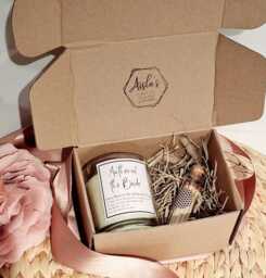 Bridesmaid Fragranced Candle With Matches, Gift Wrapped, Set, Proposal Idea, Wedding, Mother Of The Bride/Groom, Personalisable Candles