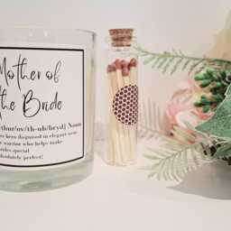 Bridesmaid Fragranced Candle With Matches, Gift Wrapped, Set, Proposal Idea, Wedding, Mother Of The Bride/Groom, Personalisable Candles - thumbnail 3