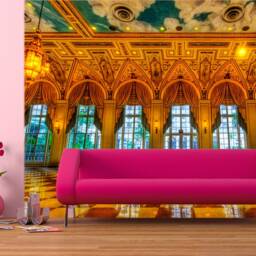 Luxury Royal Interior Wallpaper Ballroom Wall Decals Murals For Living Room Baroque Castle Photo Customized Decal - thumbnail 2