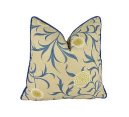 William Morris - Scroll Parchment/Mineral Cushion Cover Throw Pillow Designer Home Decor - thumbnail 1