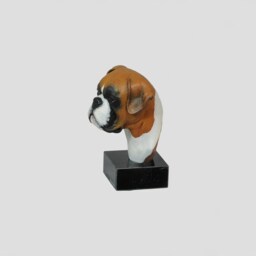 Boxer, Dog Marble Statue, Painted, Limited Edition, Make Your Own Artdog. Made Of Cold Cast Bronze. Perfect Gift. Limited Edition - thumbnail 3
