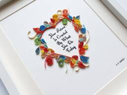 Inspirational Wall Art - Quotes Decor Table Top Work Quilling Birthday Gifts Home - thumbnail 1