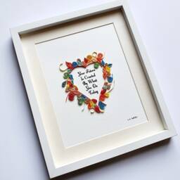 Inspirational Wall Art - Quotes Decor Table Top Work Quilling Birthday Gifts Home - thumbnail 2