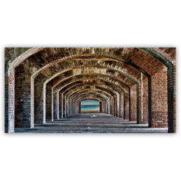 "The Brick Arches To The Key West Canvas Wall Art - 58""x28" - thumbnail 1