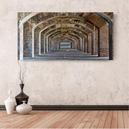 "The Brick Arches To The Key West Canvas Wall Art - 58""x28" - thumbnail 3