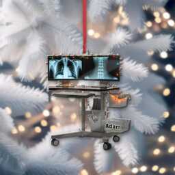 Custom Medical Imaging Christmas Ornament, Radiology Gift - thumbnail 3