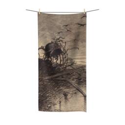 War Of The Worlds, 6 Of 6, Bath Towel, Vintage 1906 Illustration, H.g. Wells - thumbnail 2