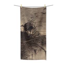 War Of The Worlds, 6 Of 6, Bath Towel, Vintage 1906 Illustration, H.g. Wells - thumbnail 1