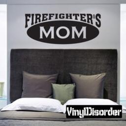Firefighters Mom Vinyl Wall Decal Or Car Sticker - Mv001Et - thumbnail 1