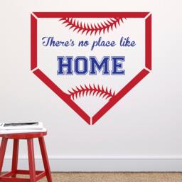 Home Plate - Wall Decal Custom Vinyl Art Stickers For Homes, Remodelers, Cabins, & Interior Designers - thumbnail 1