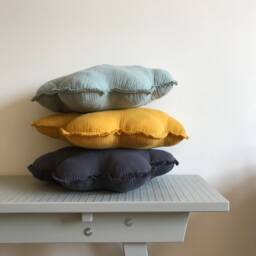 Mint Cloud Pillow Cotton Baby Cushion, Scandi Decor - thumbnail 4