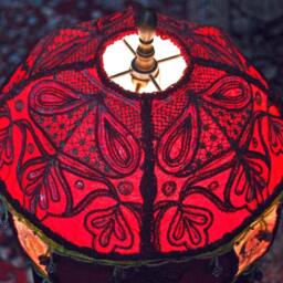 Luxe Custom Avant Garde Silk Femme Fatale Bohemian Lamp Shade By Filigreelamps - thumbnail 3