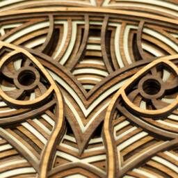 "Layered 3D Wood Art - ""Lambert The Lion" - thumbnail 2