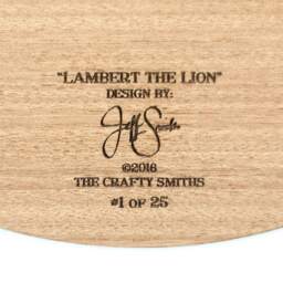 "Layered 3D Wood Art - ""Lambert The Lion" - thumbnail 4