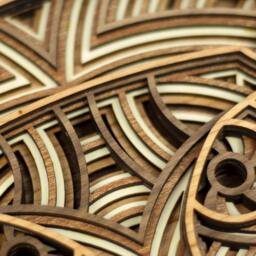 "Layered 3D Wood Art - ""Lambert The Lion" - thumbnail 3