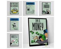 Monopoly Motivational Inspirational Quote Canvas Art Wall Print Picture Home Decor - thumbnail 1