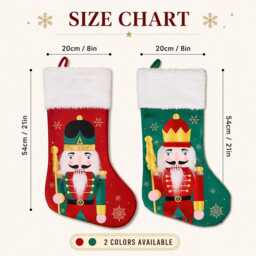 Personalized Christmas Stockings, Custom Name Stocking Decoration, Festive Stockings For Stairs Fireplace, Holiday Season Decor - thumbnail 3