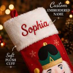 Personalized Christmas Stockings, Custom Name Stocking Decoration, Festive Stockings For Stairs Fireplace, Holiday Season Decor - thumbnail 2
