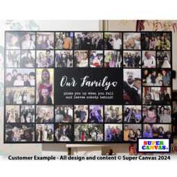 Family Memories Quote Personalised Photo Collage Wall Art Framed Canvas Print Handmade Wife Husband Friend Grandparent Birthday Gift - thumbnail 3