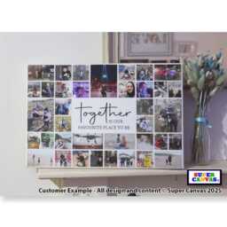 Family Memories Quote Personalised Photo Collage Wall Art Framed Canvas Print Handmade Wife Husband Friend Grandparent Birthday Gift - thumbnail 4