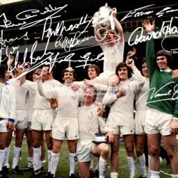 Squad Signed Fa Cup 1972 - Printed Leeds United Autograph Print Photo Framed Option Printed Utd V - thumbnail 2