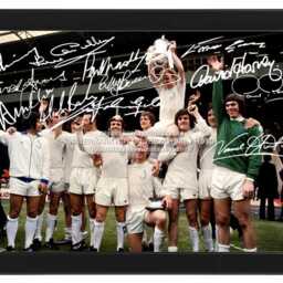 Squad Signed Fa Cup 1972 - Printed Leeds United Autograph Print Photo Framed Option Printed Utd V - thumbnail 3