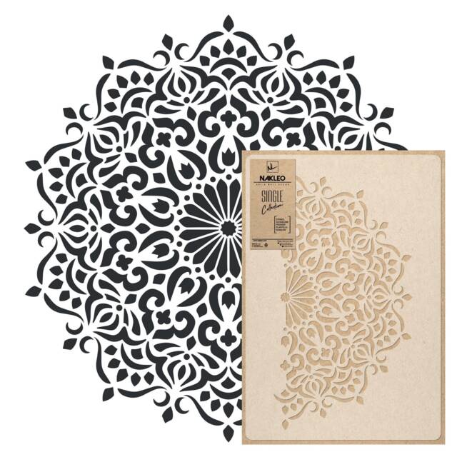 Floral Mandala Wall Stencil Reusable Diy Home Decor Template - image 1
