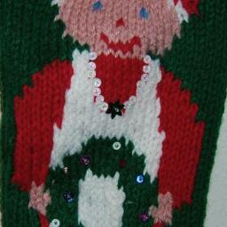 Personalized Hand Knitted Christmas Stocking - thumbnail 2