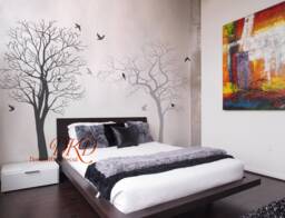 Large Winter Tree Wall Decal-Wall Art For Sofa Living Room - thumbnail 1