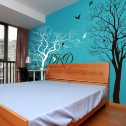 Large Winter Tree Wall Decal-Wall Art For Sofa Living Room - thumbnail 2