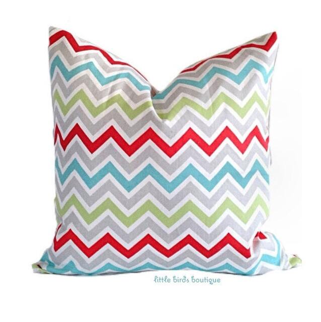 Sale Decorative Pillow Cover - One 16 X16 -Zig Zag Chevron Harmony Twill - image 1