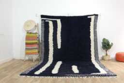 Handmade Beni Ourain Rug - All Wool Moroccan Berber - thumbnail 1