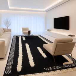 Handmade Beni Ourain Rug - All Wool Moroccan Berber - thumbnail 2