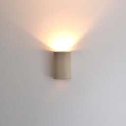 Handmade Ceramic Wall Sconce Off-White Light - thumbnail 3