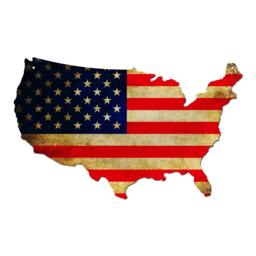 Plasma Cut Aluminum - Dibond Usa American Flag Map Sign Vintage Decor Garage Art Wall Custom - Pss00022 2020 - thumbnail 1
