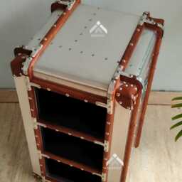 Aviator Industrial Bookcase Side End Table - thumbnail 4