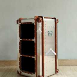 Aviator Industrial Bookcase Side End Table - thumbnail 2